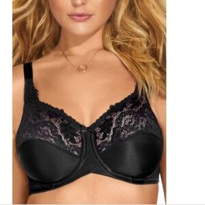 Lilyette by Bali Minimizer Underwire Bra Black